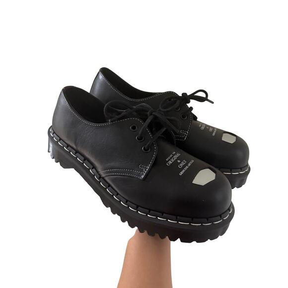 Dr. Martens 1461 Bex Exposed Steel Toe Oxford Shoes Black US L 9 M 8 - Picture 1 of 6